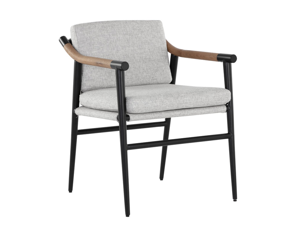 Sunpan Meadow Dining Armchair Vault Fog