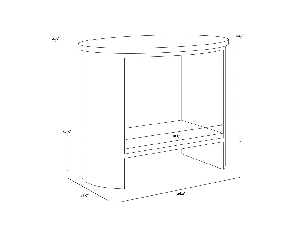 Sunpan Roshni Side Table