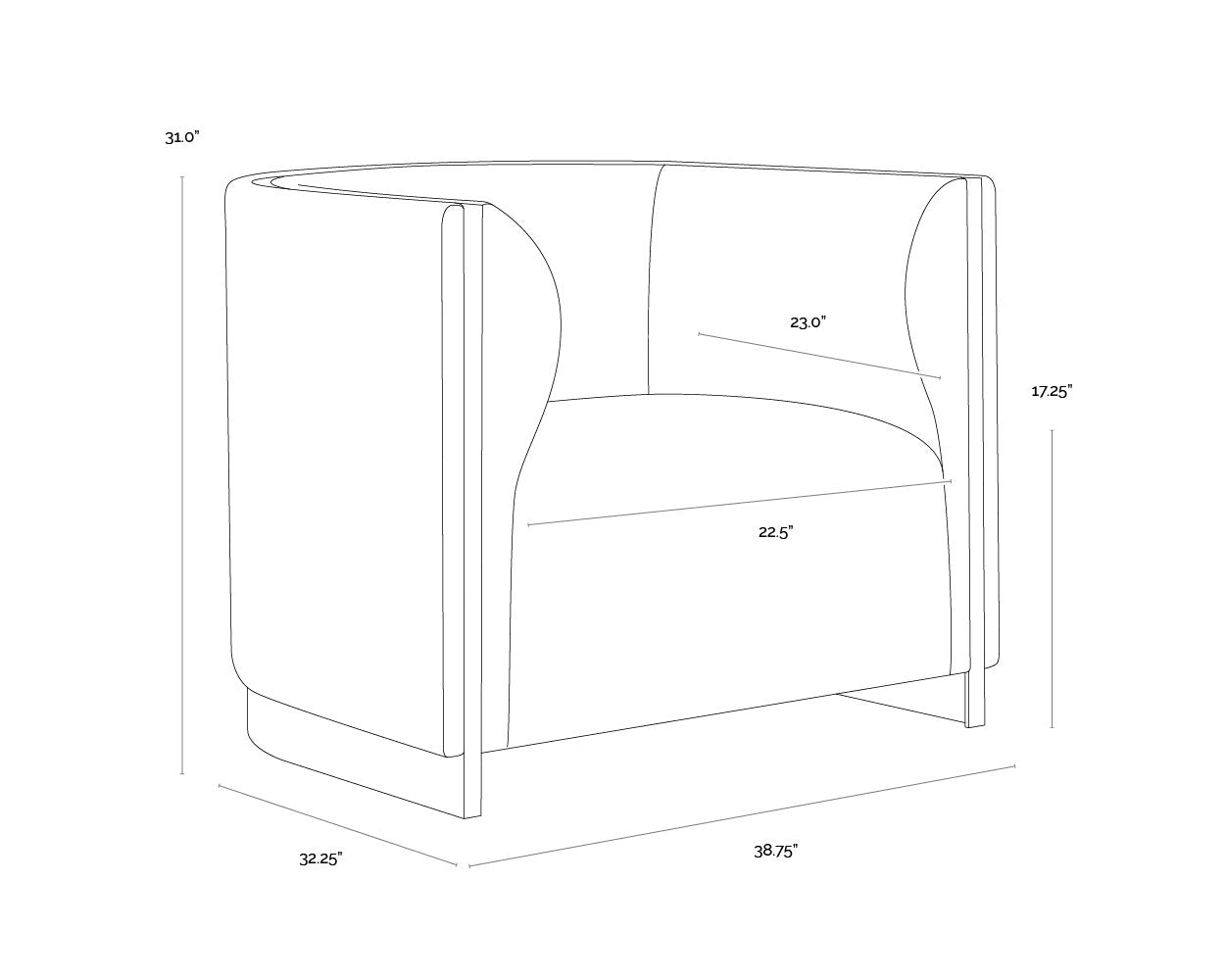 Sunpan Larron Armchair