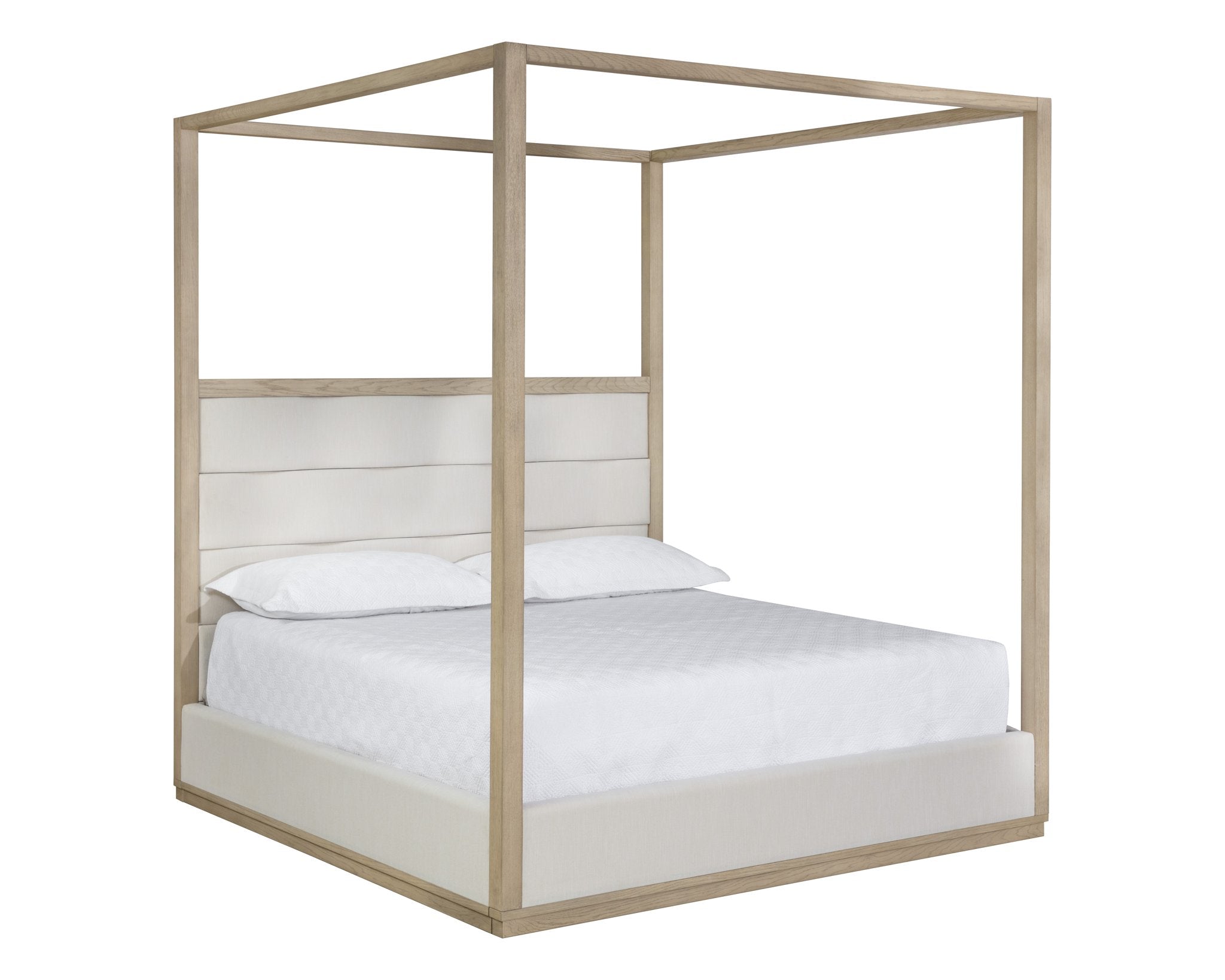 Sunpan Hoyos Canopy Bed King Topaz Beige