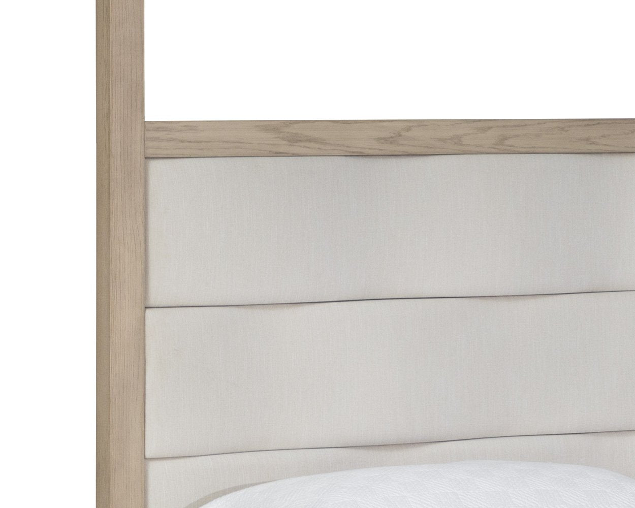 Sunpan Hoyos Canopy Bed King Topaz Beige