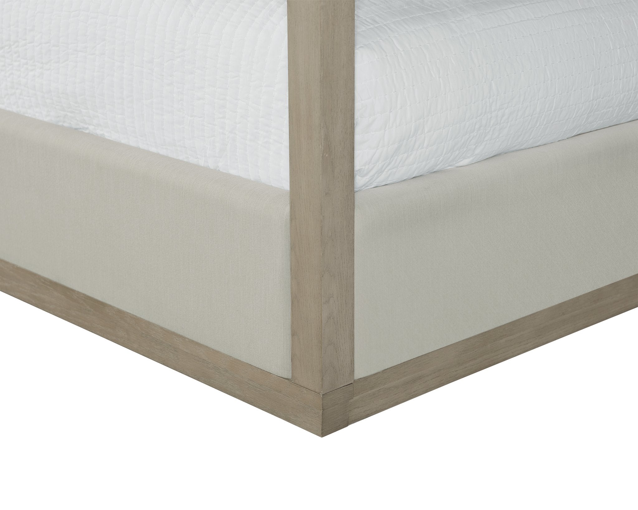 Sunpan Hoyos Canopy Bed King Topaz Beige