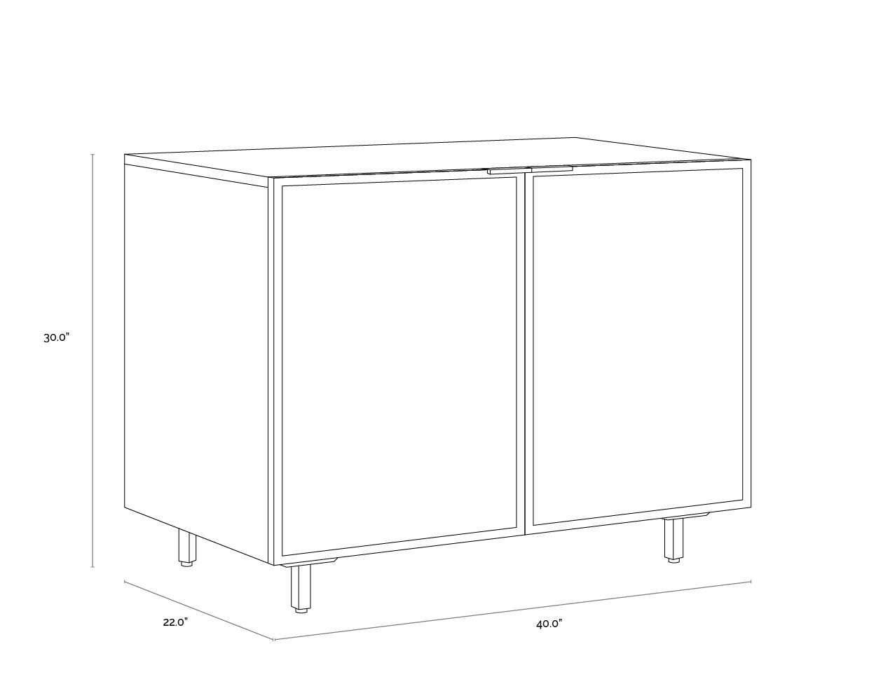 Sunpan Omari Sideboard