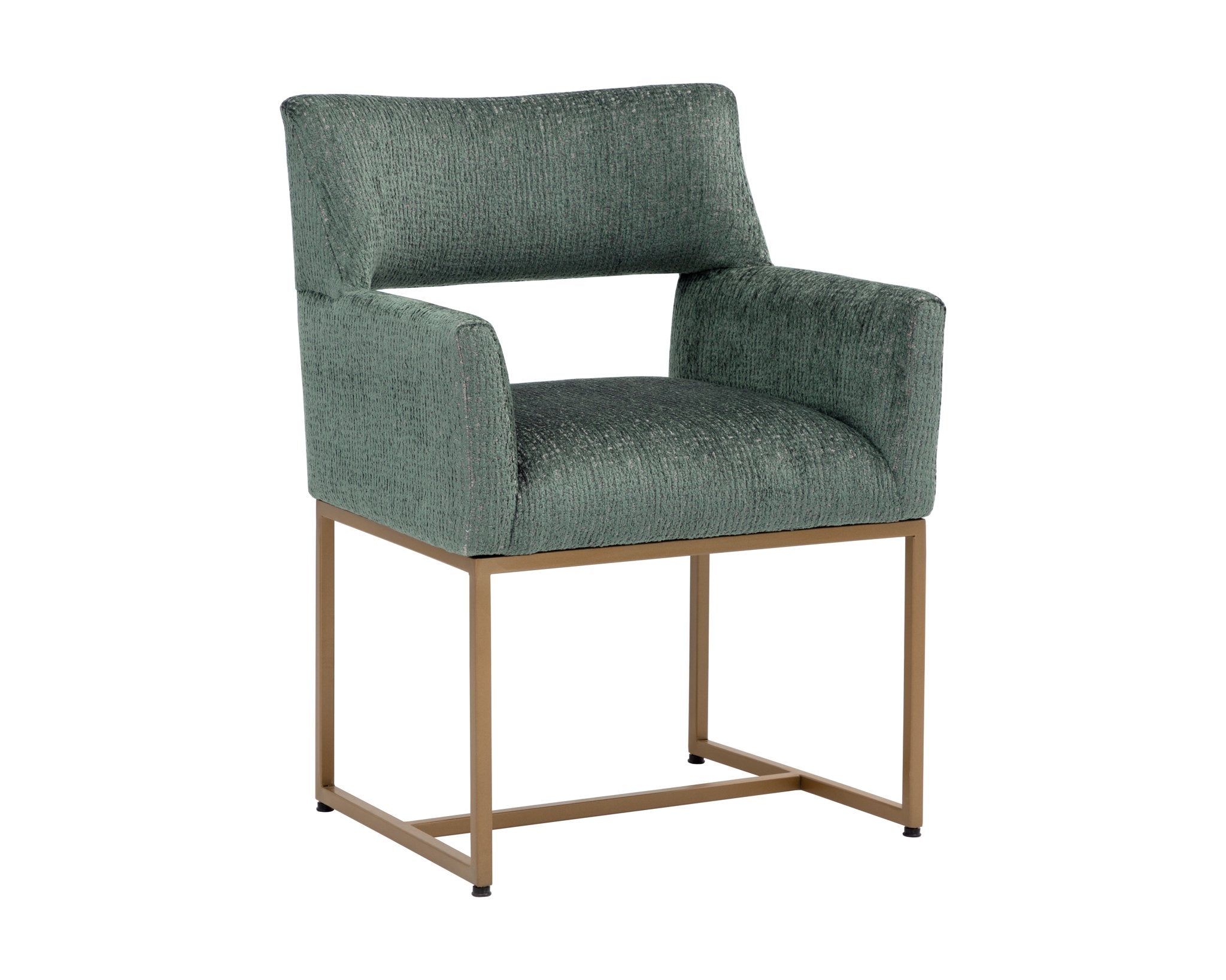 Sunpan Greco Dining Armchair Aura Teal