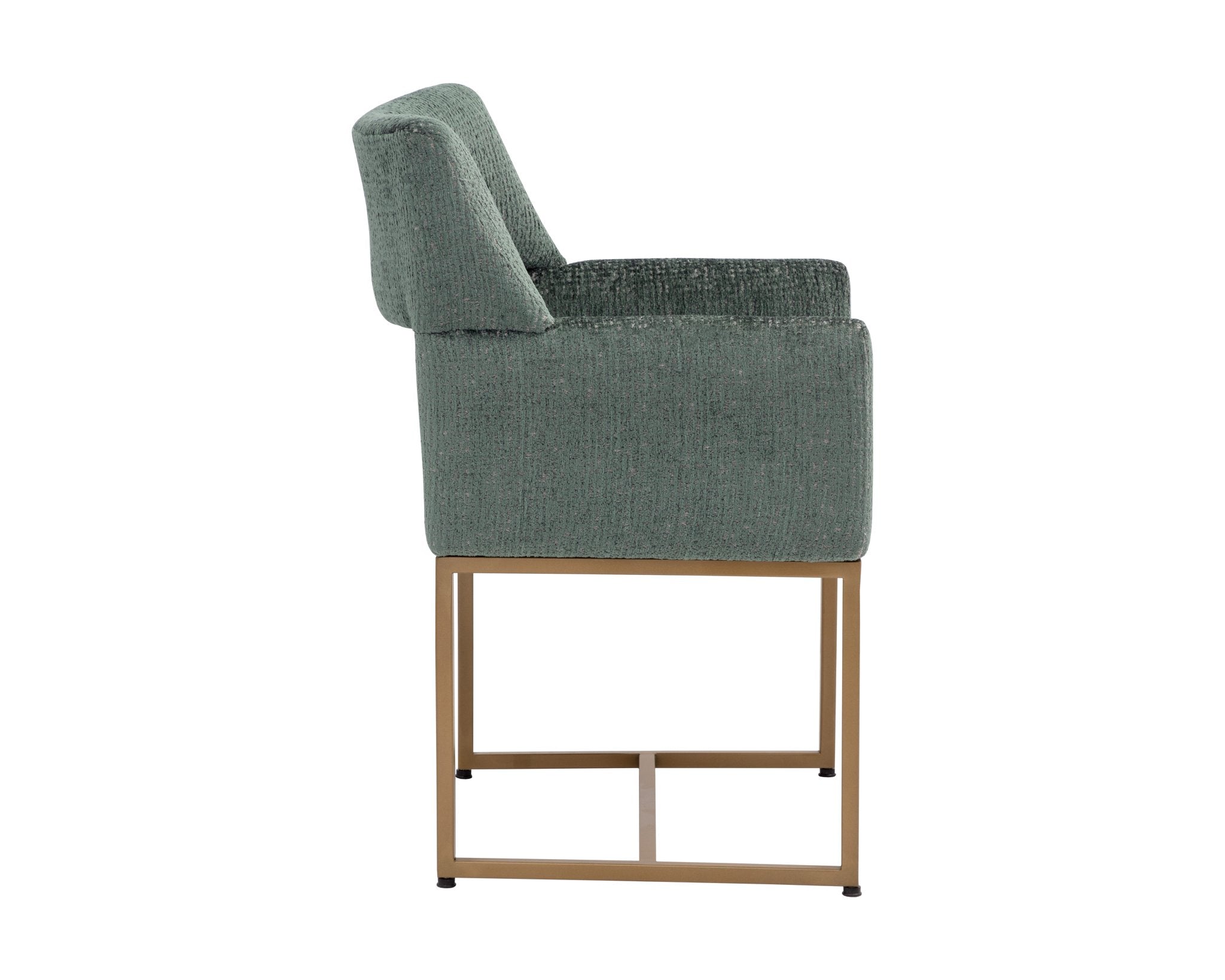 Sunpan Greco Dining Armchair Aura Teal