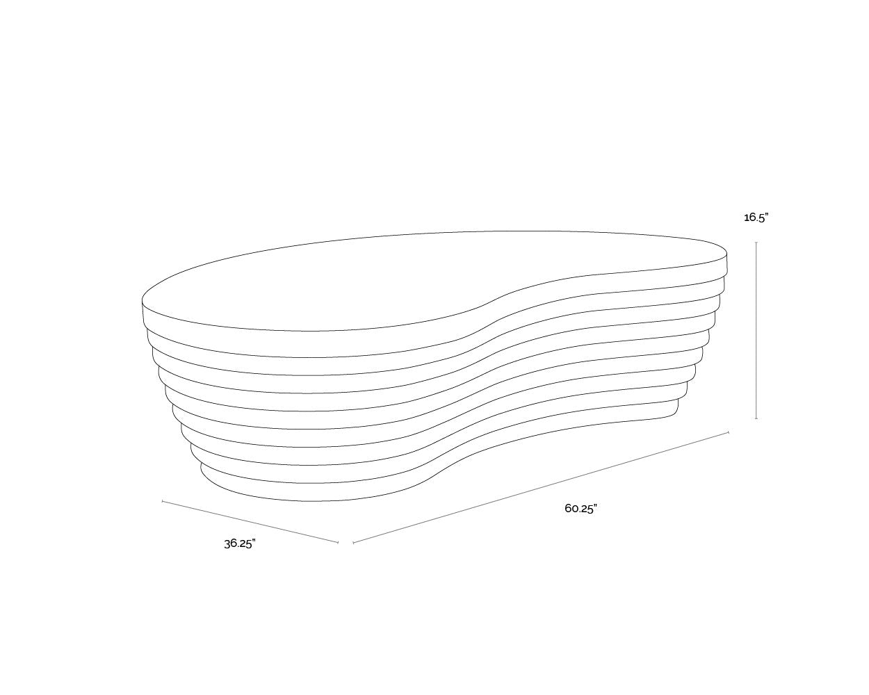 Sunpan Mojave Coffee Table