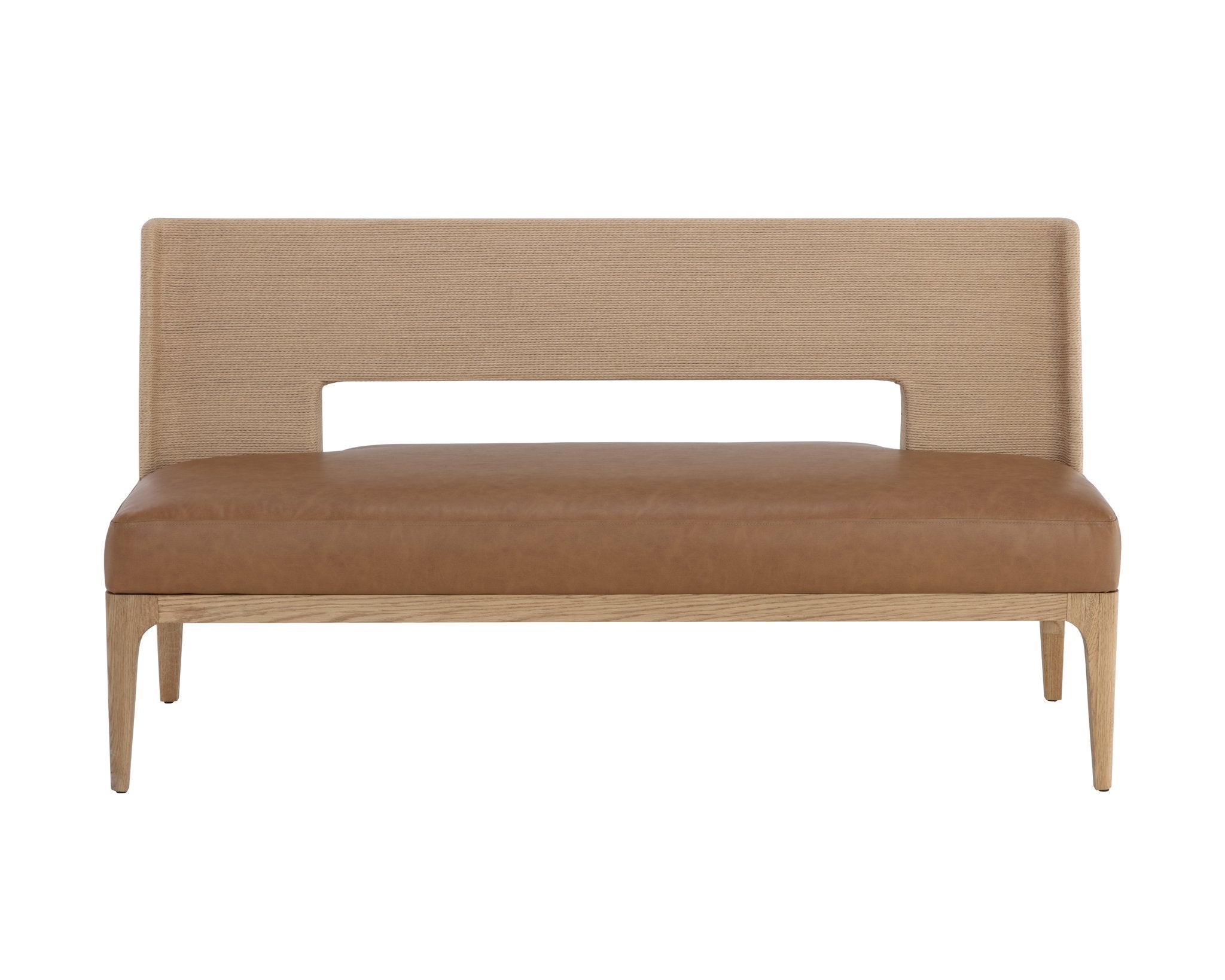 Sunpan Brocco Banquette Milliken Cognac