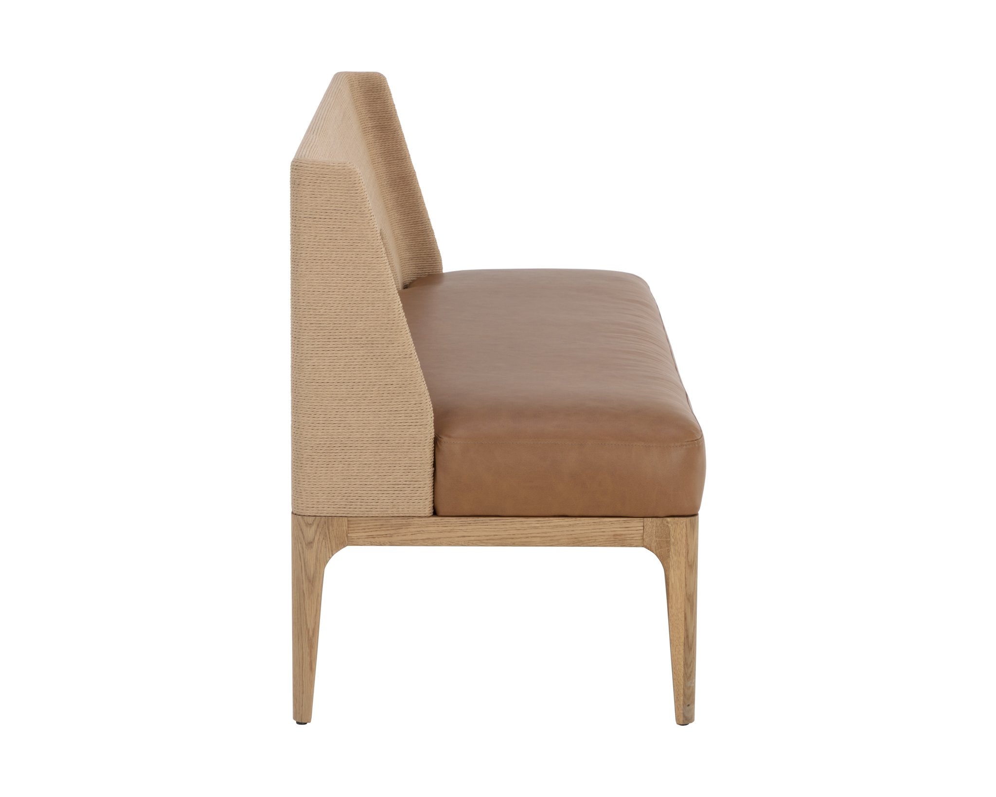 Sunpan Brocco Banquette Milliken Cognac