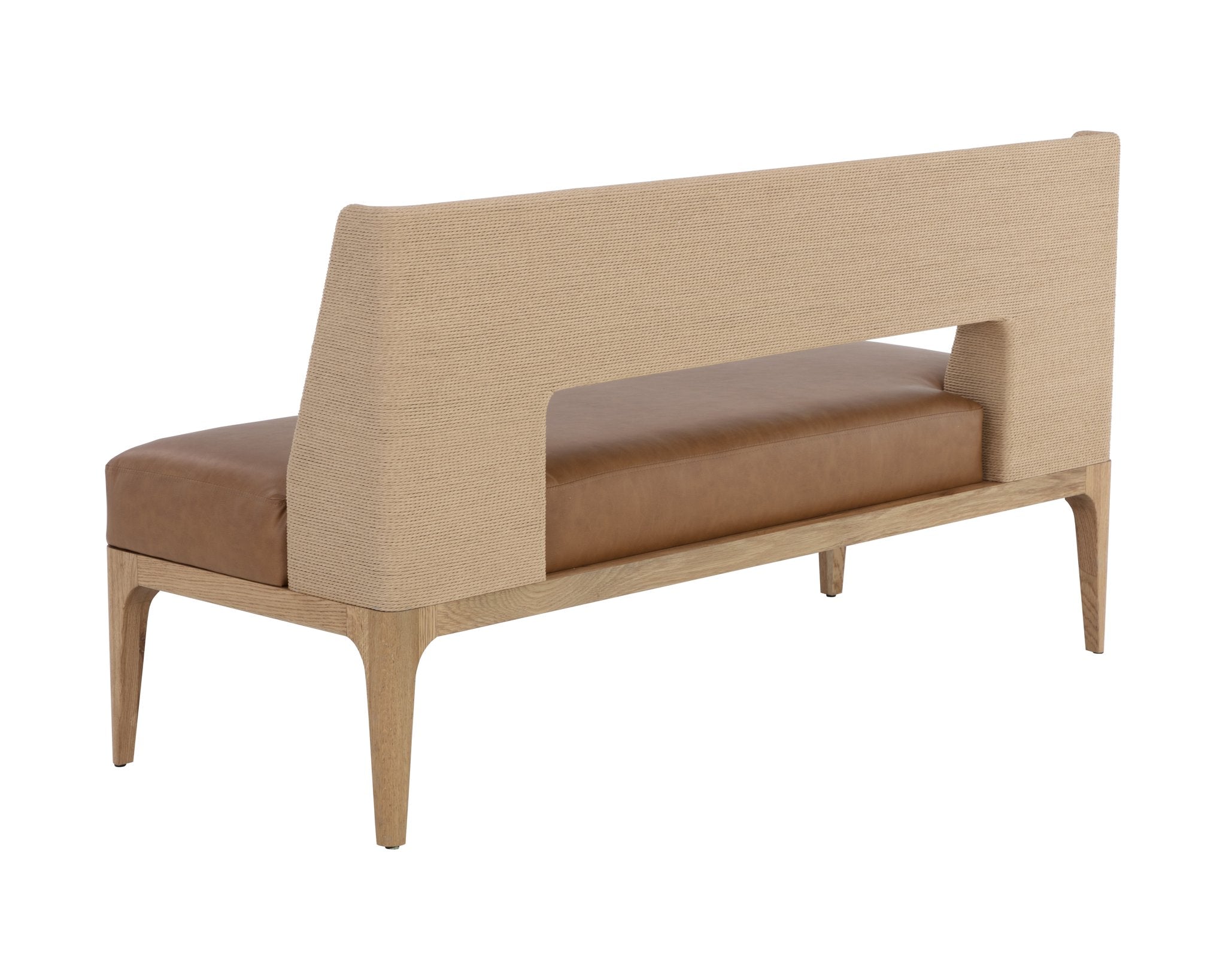 Sunpan Brocco Banquette Milliken Cognac