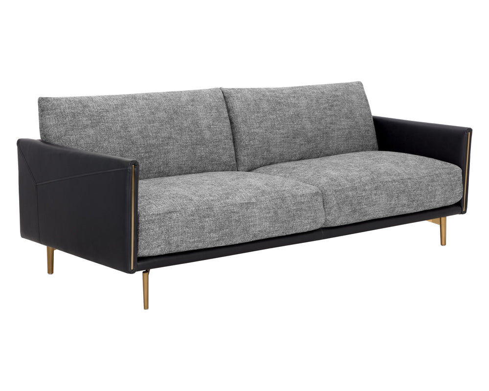 Sunpan Ashi Sofa Nash Zebra / Coal Black
