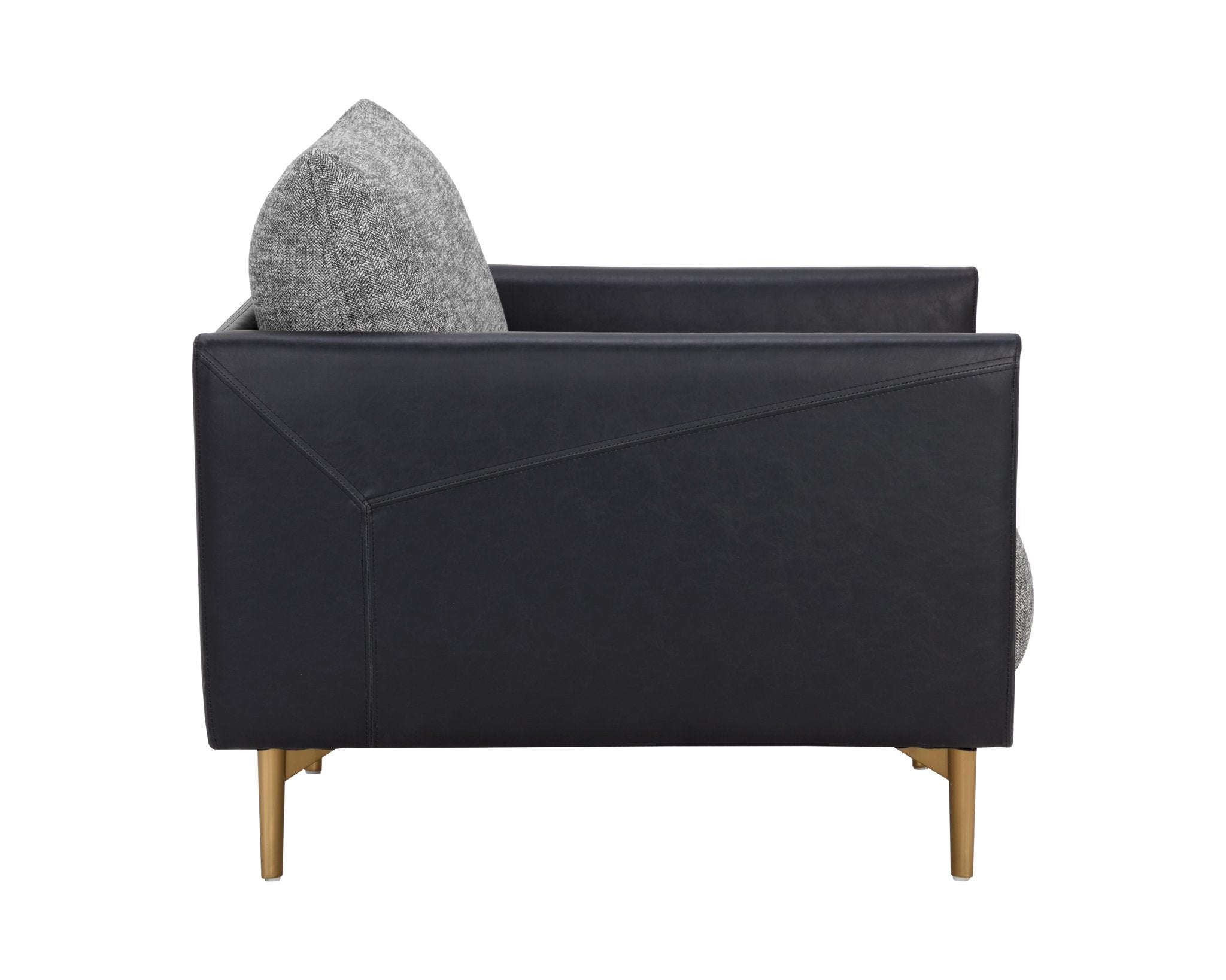 Sunpan Ashi Armchair Nash Zebra / Coal Black