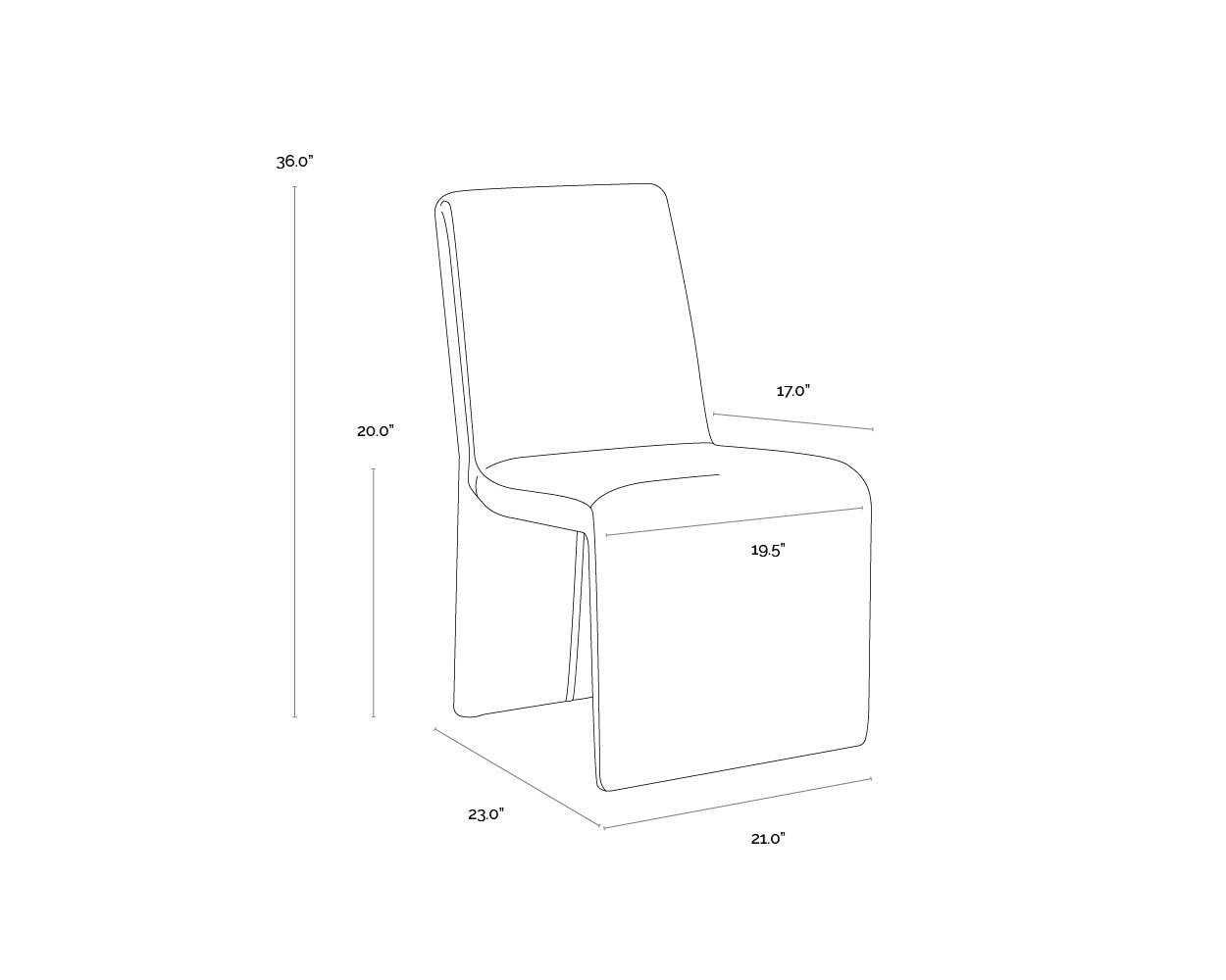 Sunpan Cascata Dining Chair