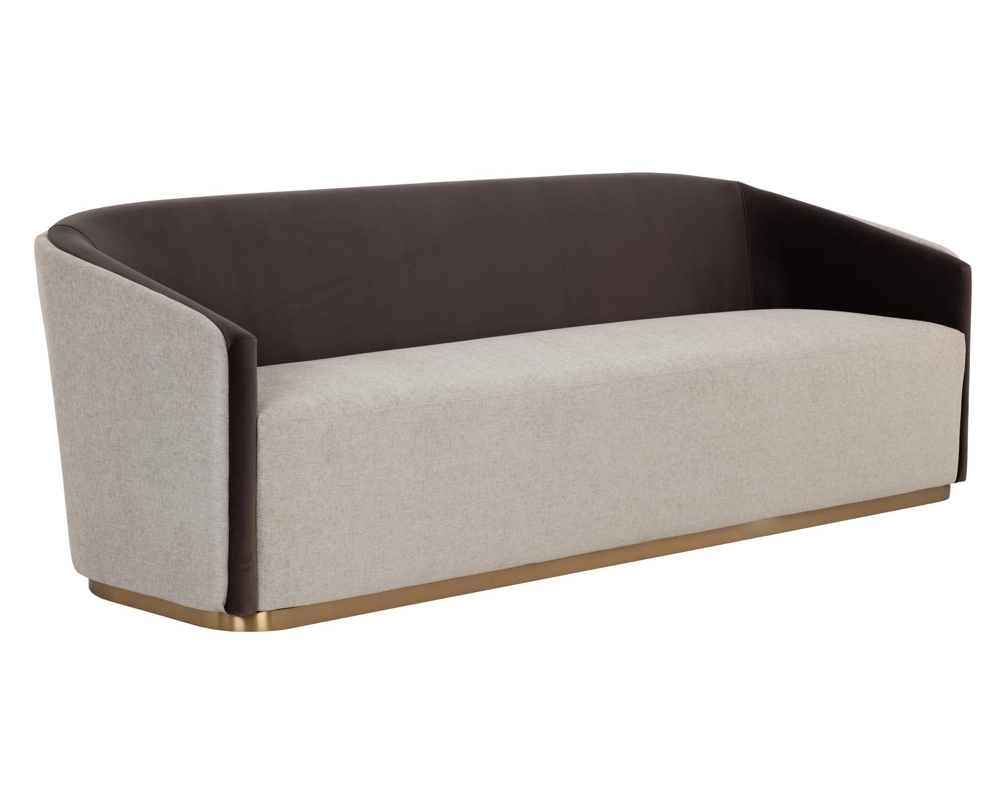 Sunpan Sheva Sofa Ernst Sandstone / Meg Ash