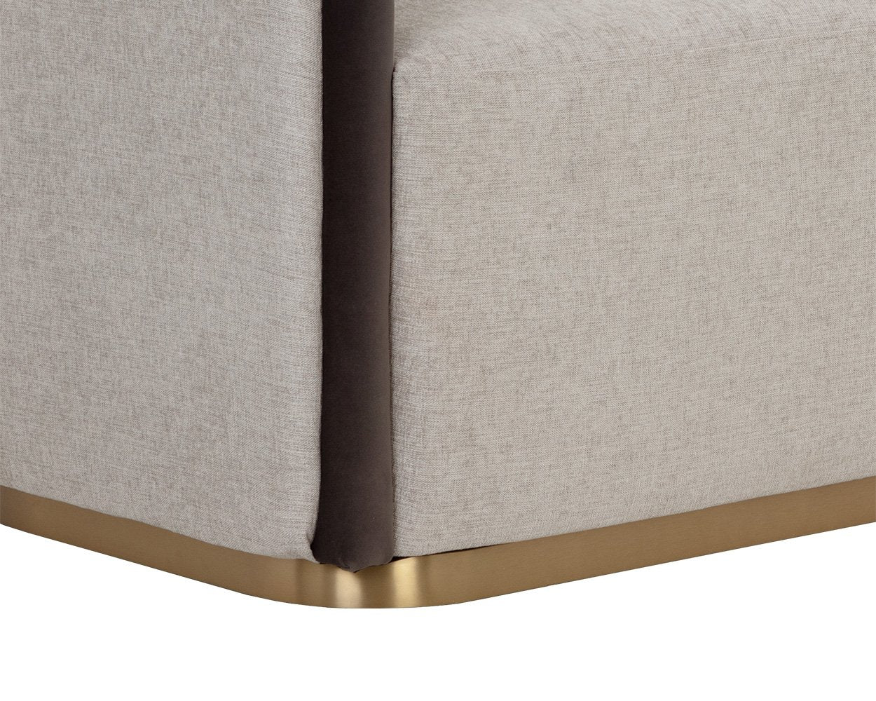 Sunpan Sheva Sofa Ernst Sandstone / Meg Ash