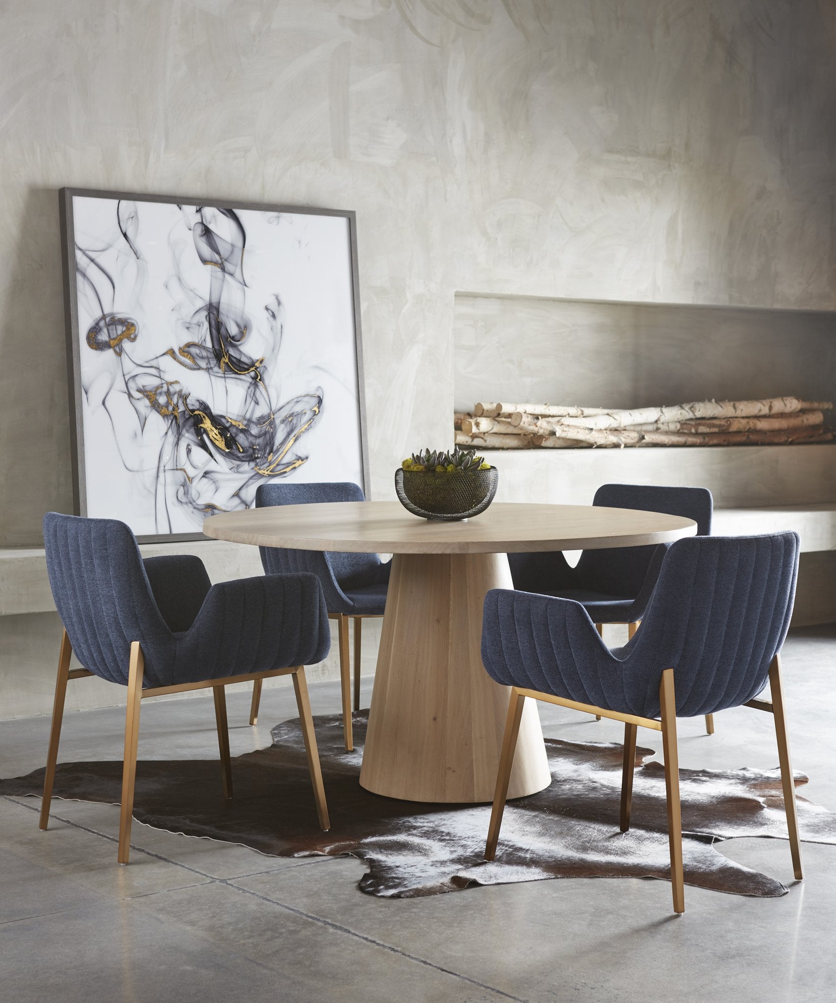 Sunpan Elina Dining Table Round 54"