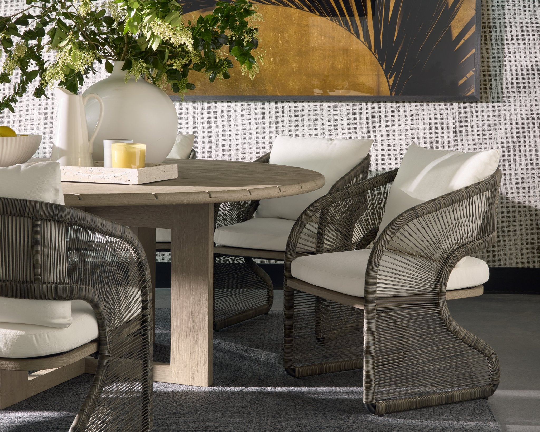 Sunpan Toulon Dining Chair Stinson Cream