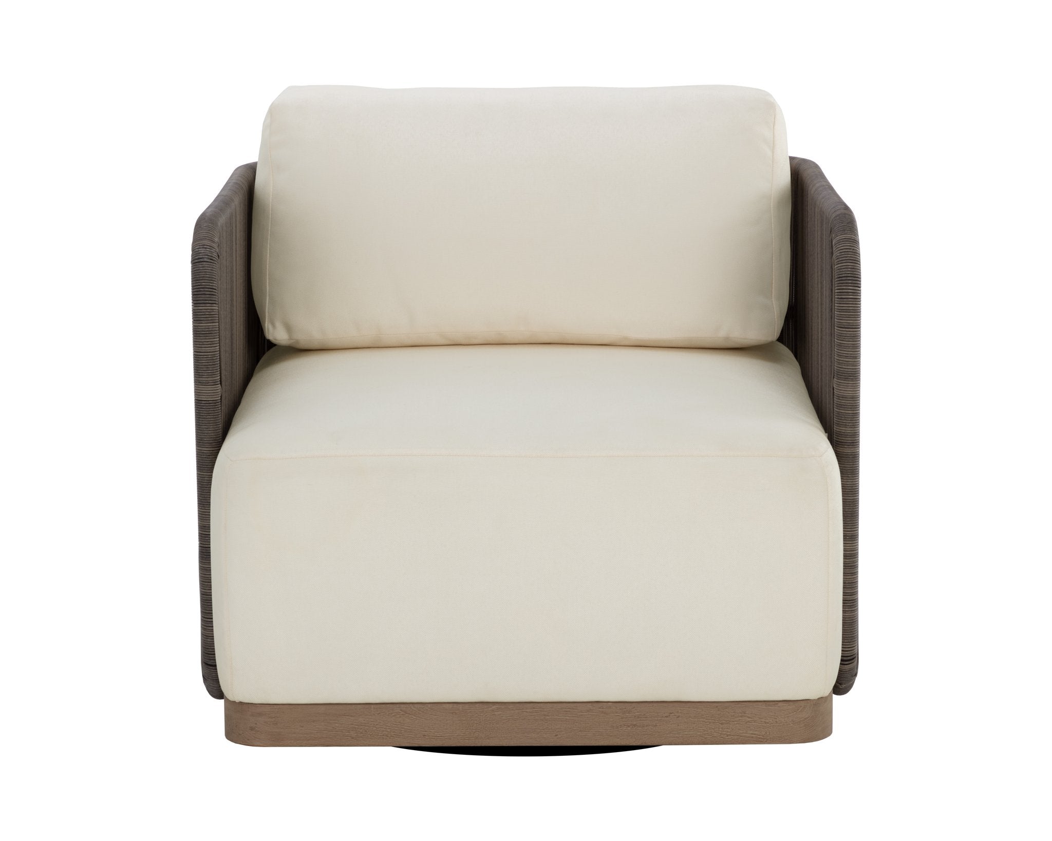 Sunpan Ravenna Swivel Armchair Stinson Cream