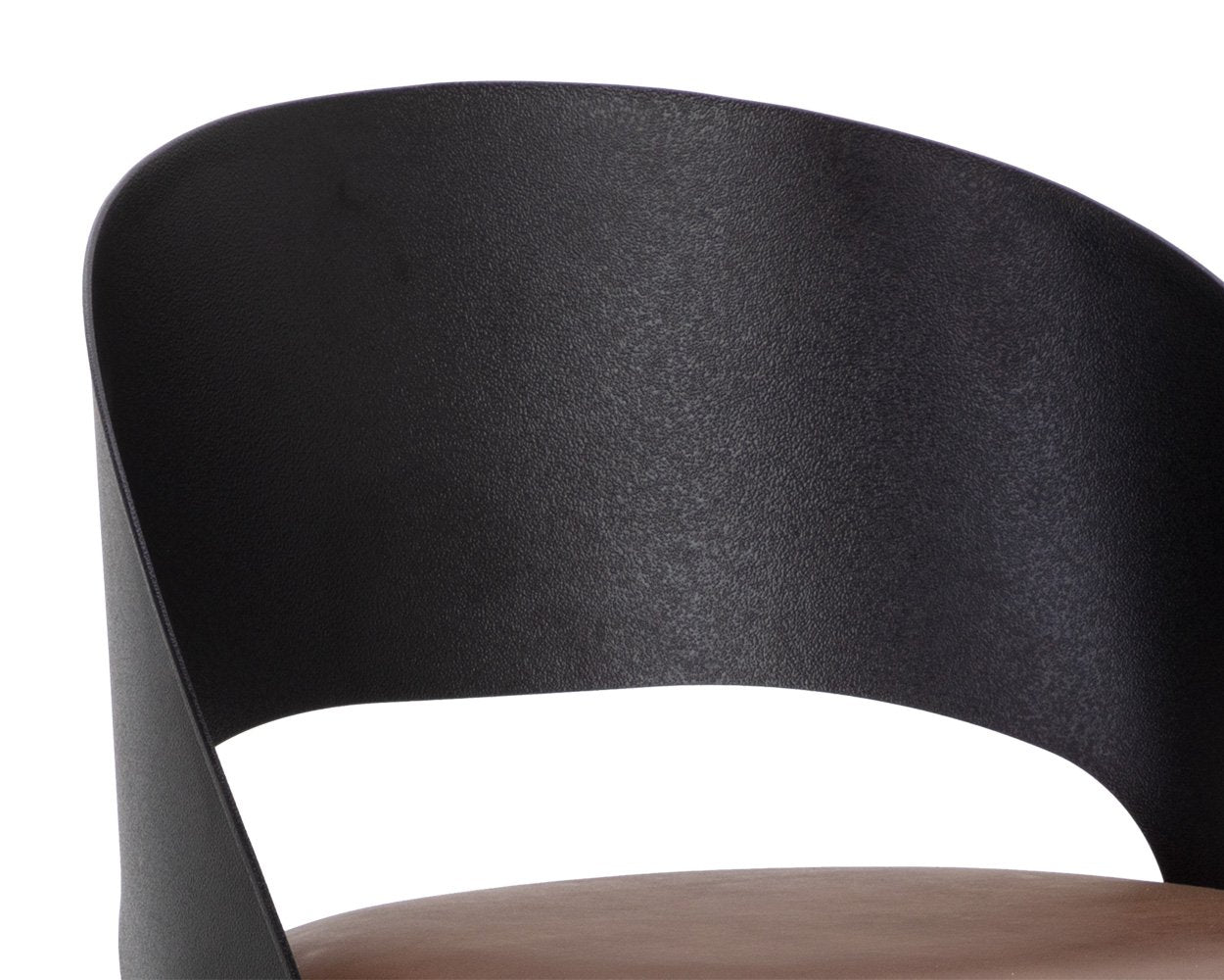 Sunpan Dezirae Barstool Black Cognac Leather