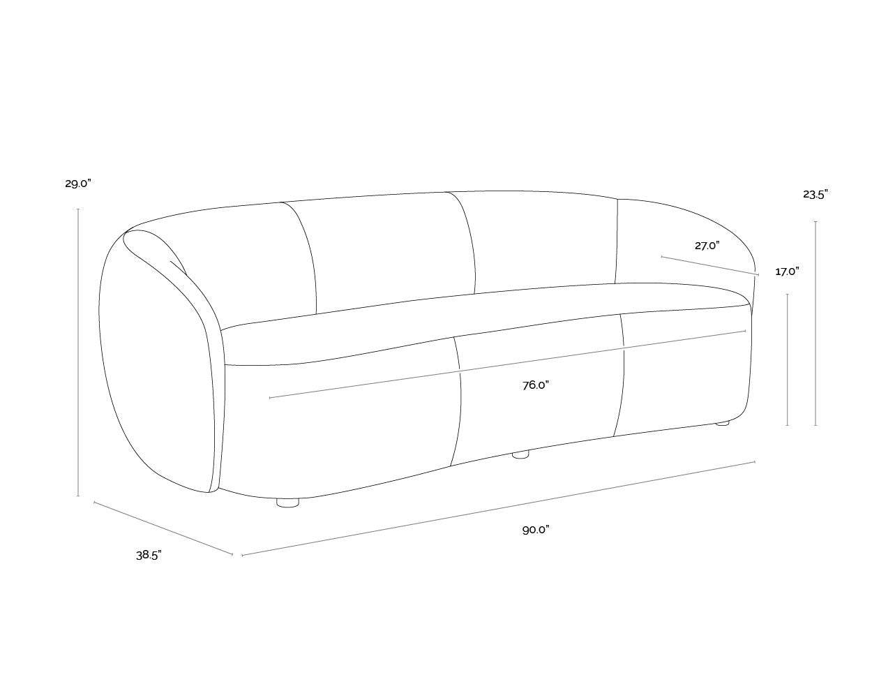 Sunpan Lorne Sofa