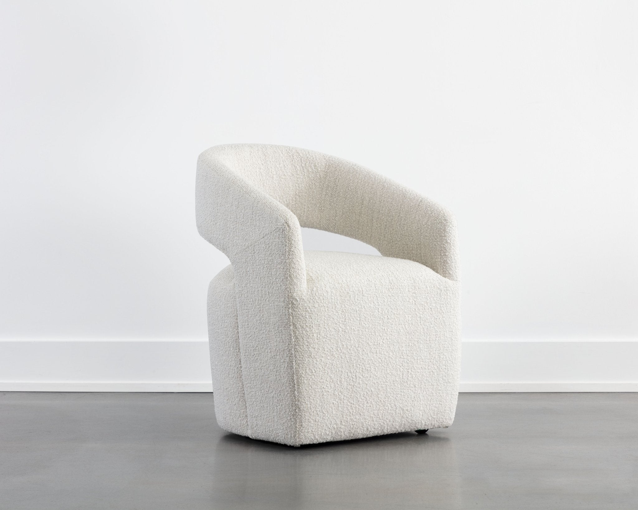 Sunpan Lloret Wheeled Dining Armchair