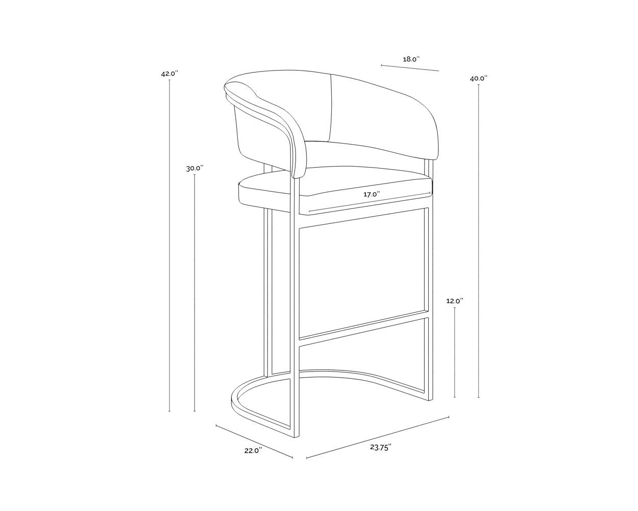 Sunpan Marris Barstool