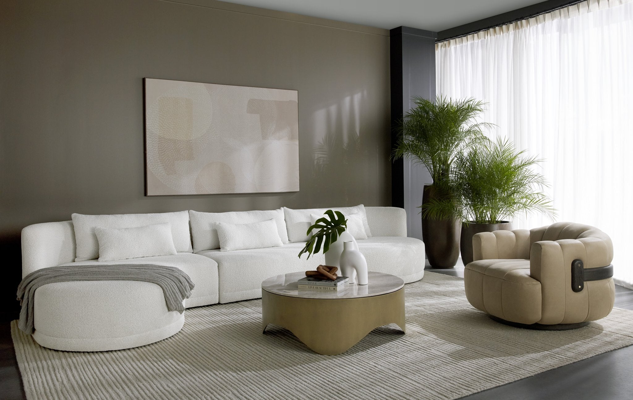 Sunpan Laken Sofa Chaise