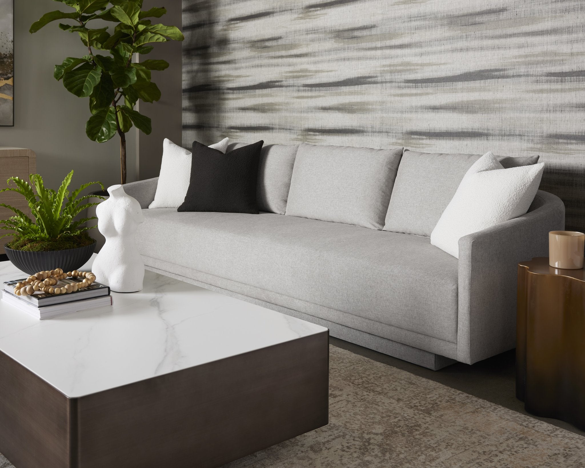 Sunpan Gannon Sofa Ernst Sandstone