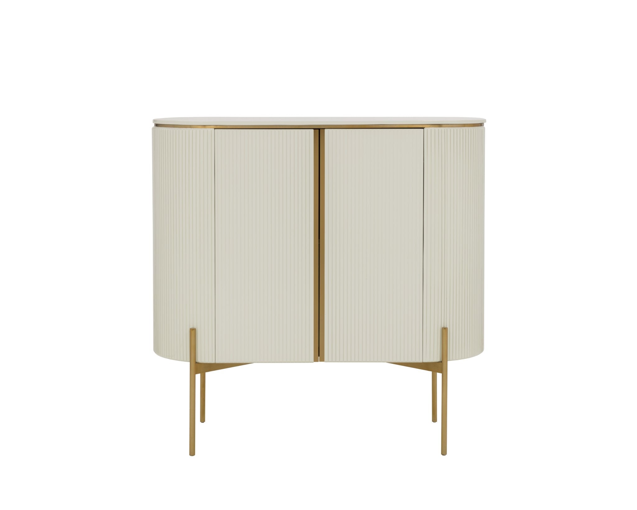 Sunpan Paloma Bar Cabinet High Gloss Cream