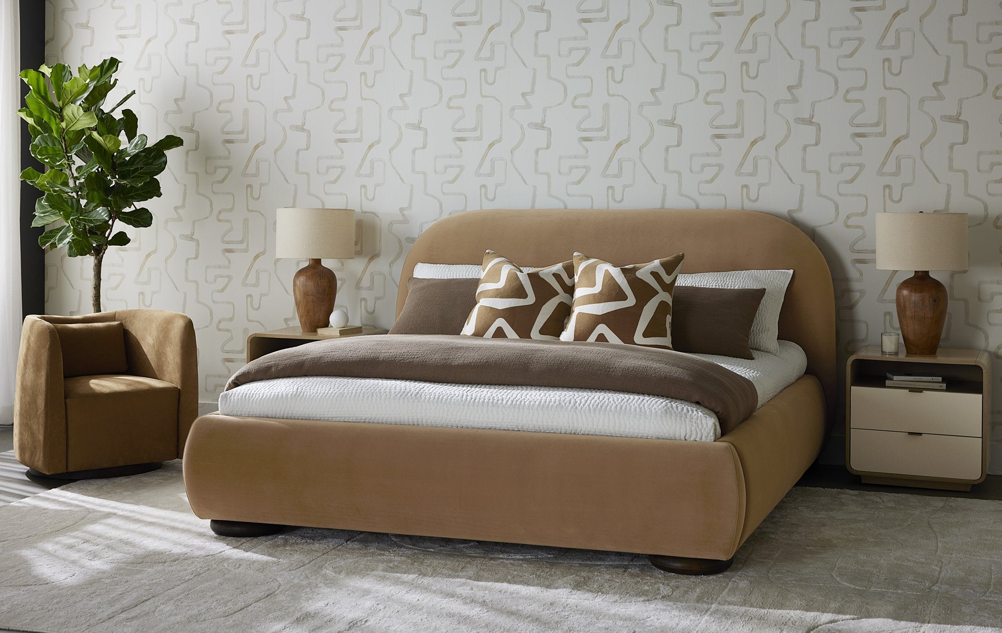Sunpan Emilie Swivel Lounge Chair