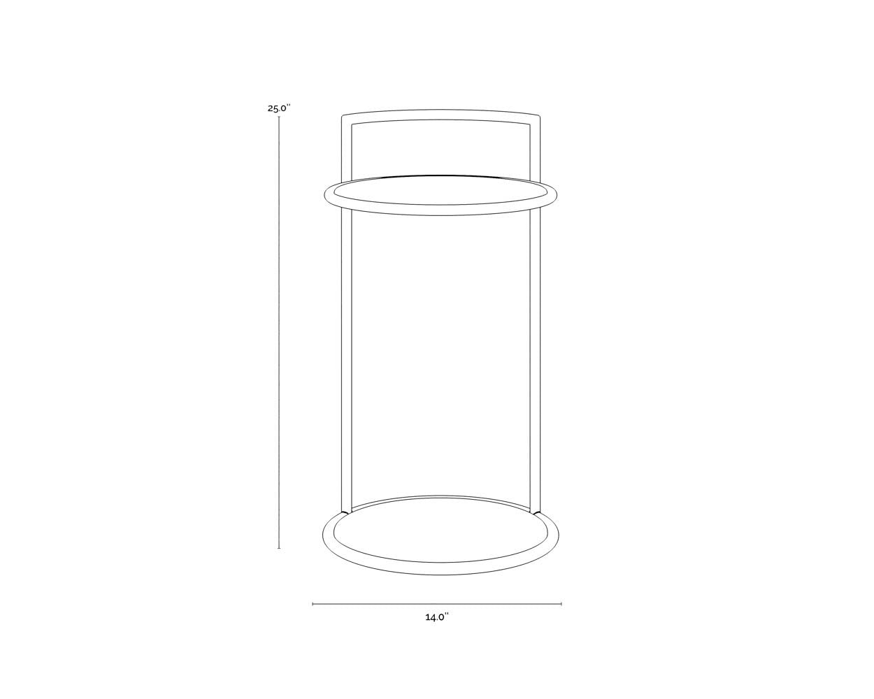 Sunpan Parga End Table