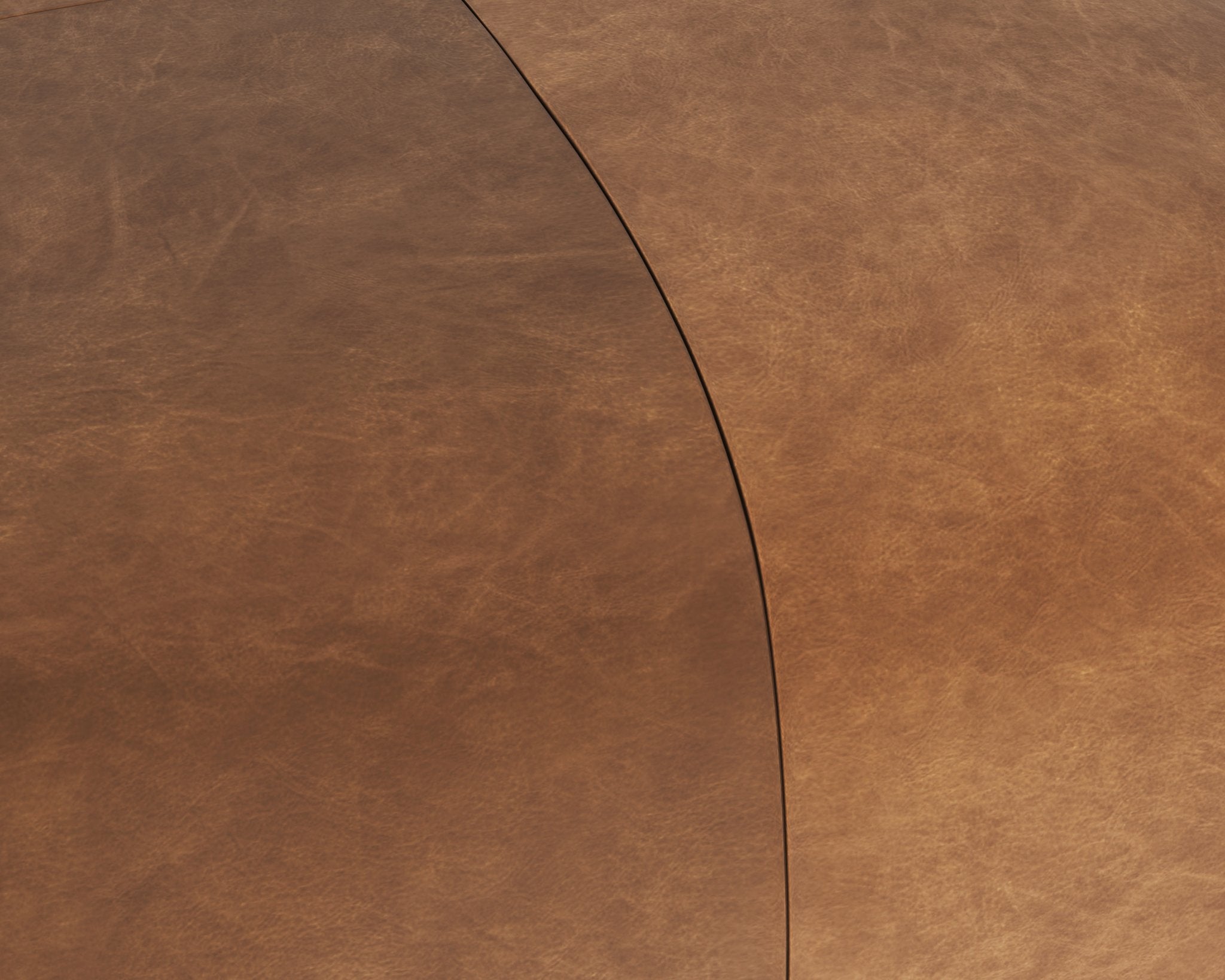 Sunpan Elio Ottoman Cognac Leather
