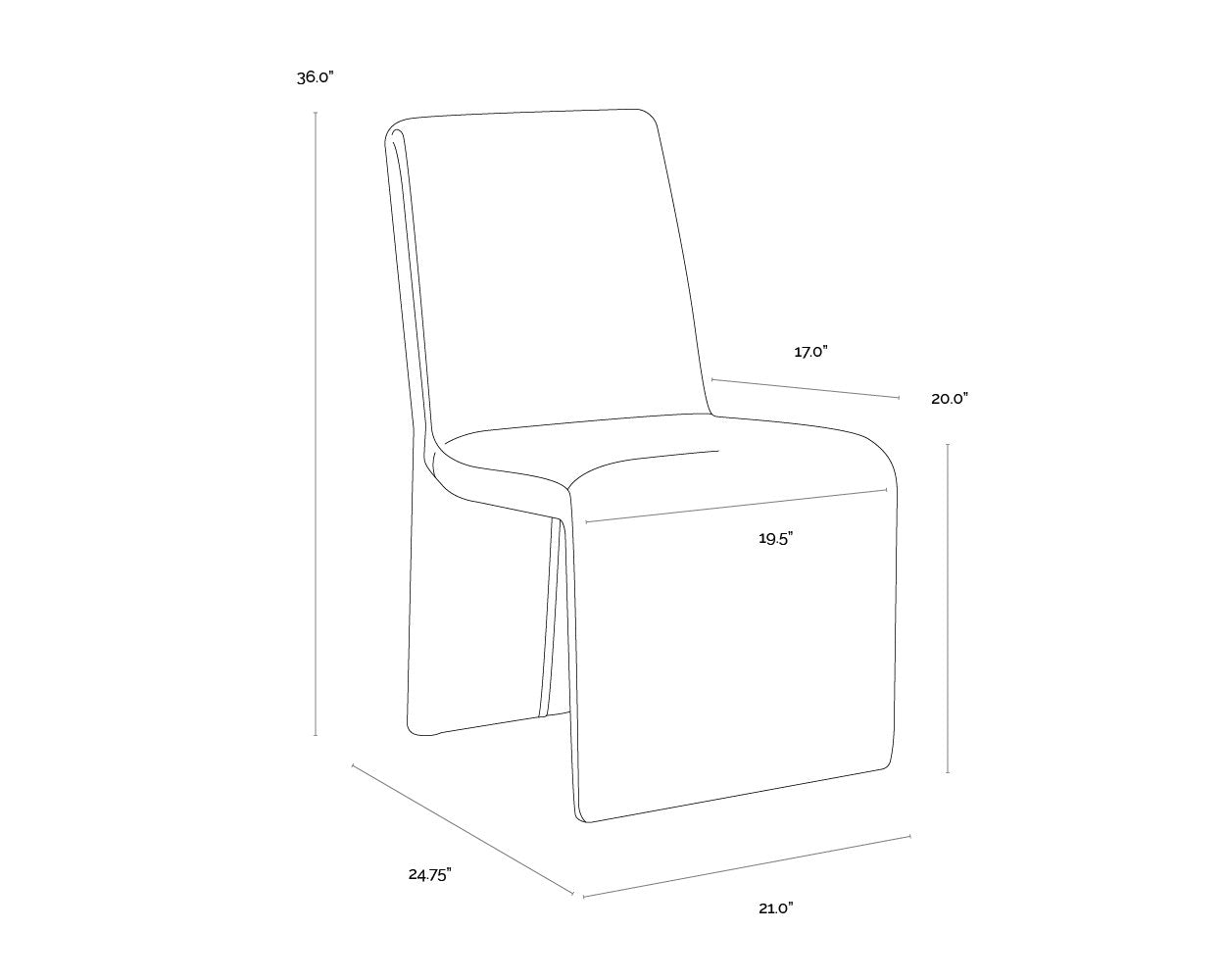Sunpan Cascata Dining Chair