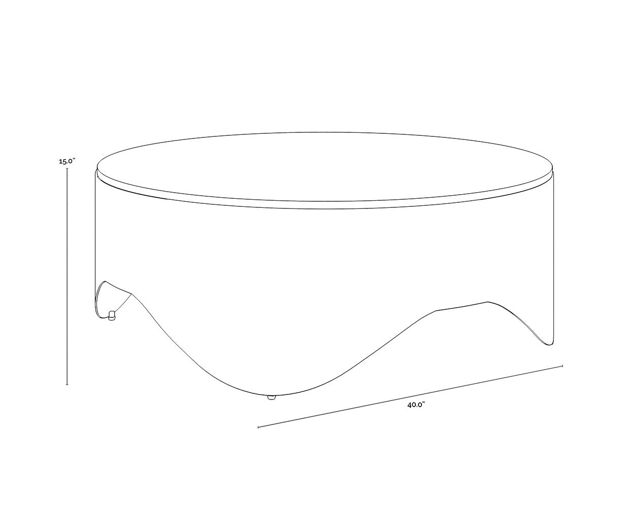 Sunpan Guinevere Coffee Table