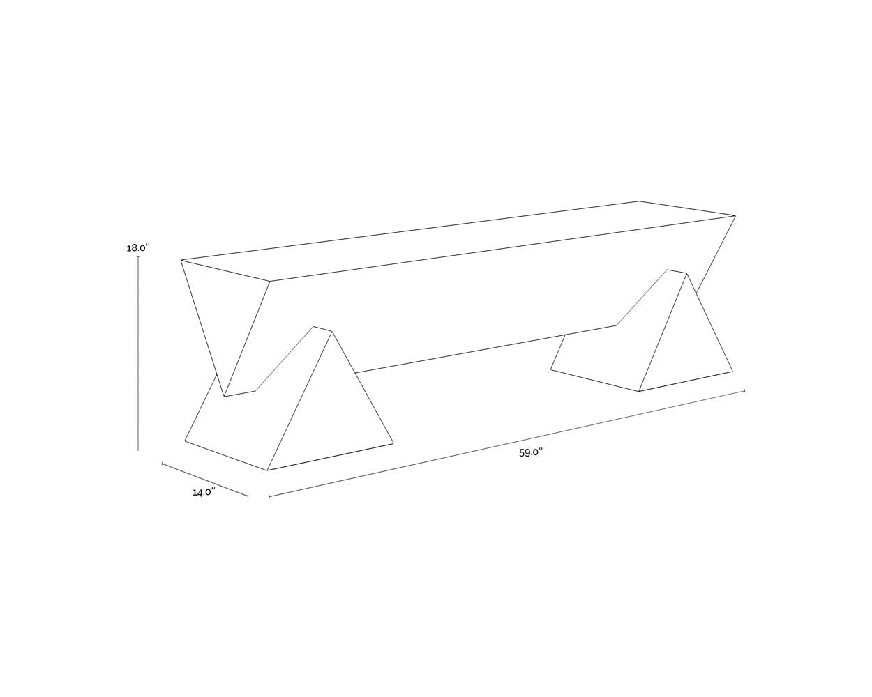 Sunpan Gregor Bench