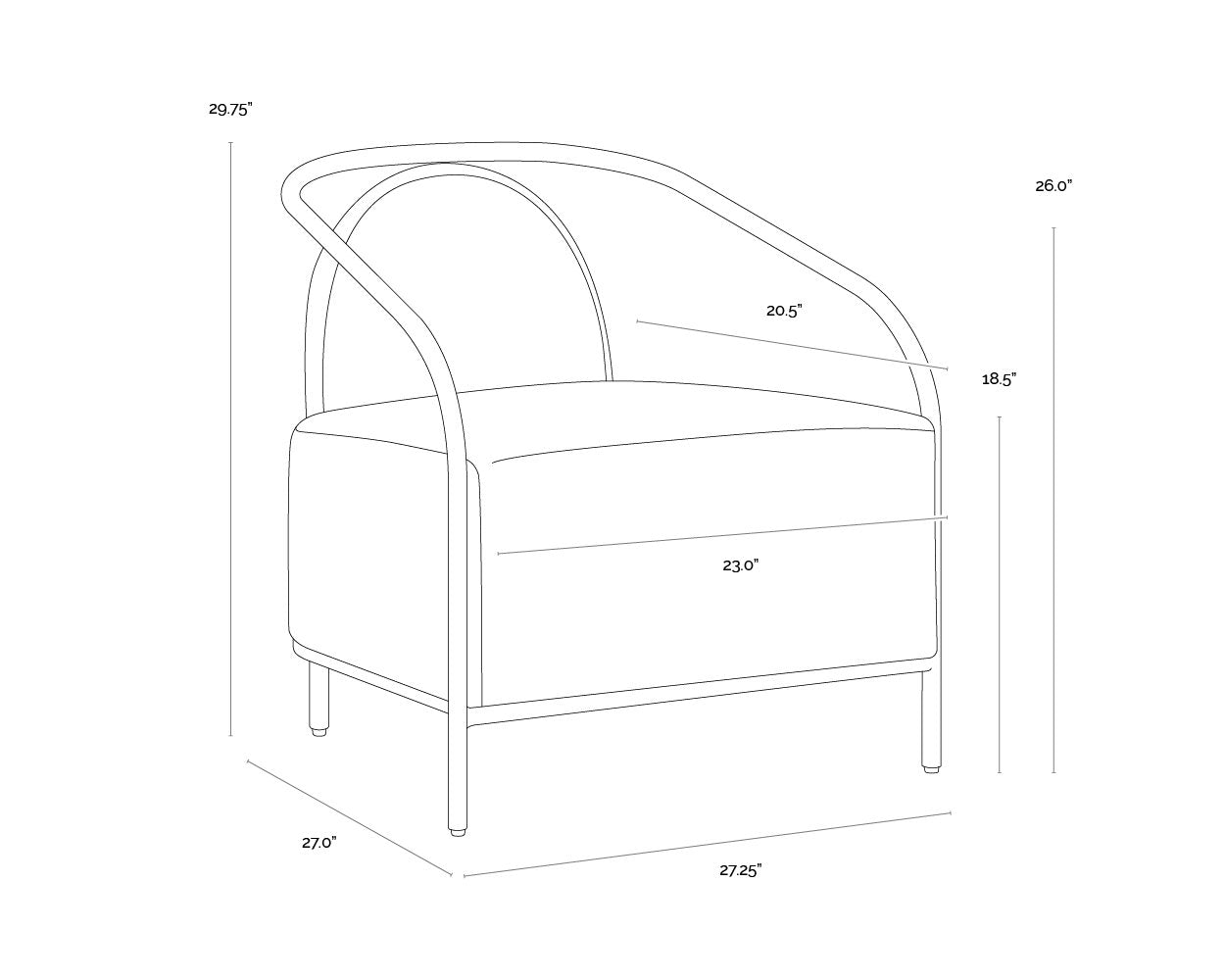 Sunpan Cicero Lounge Chair
