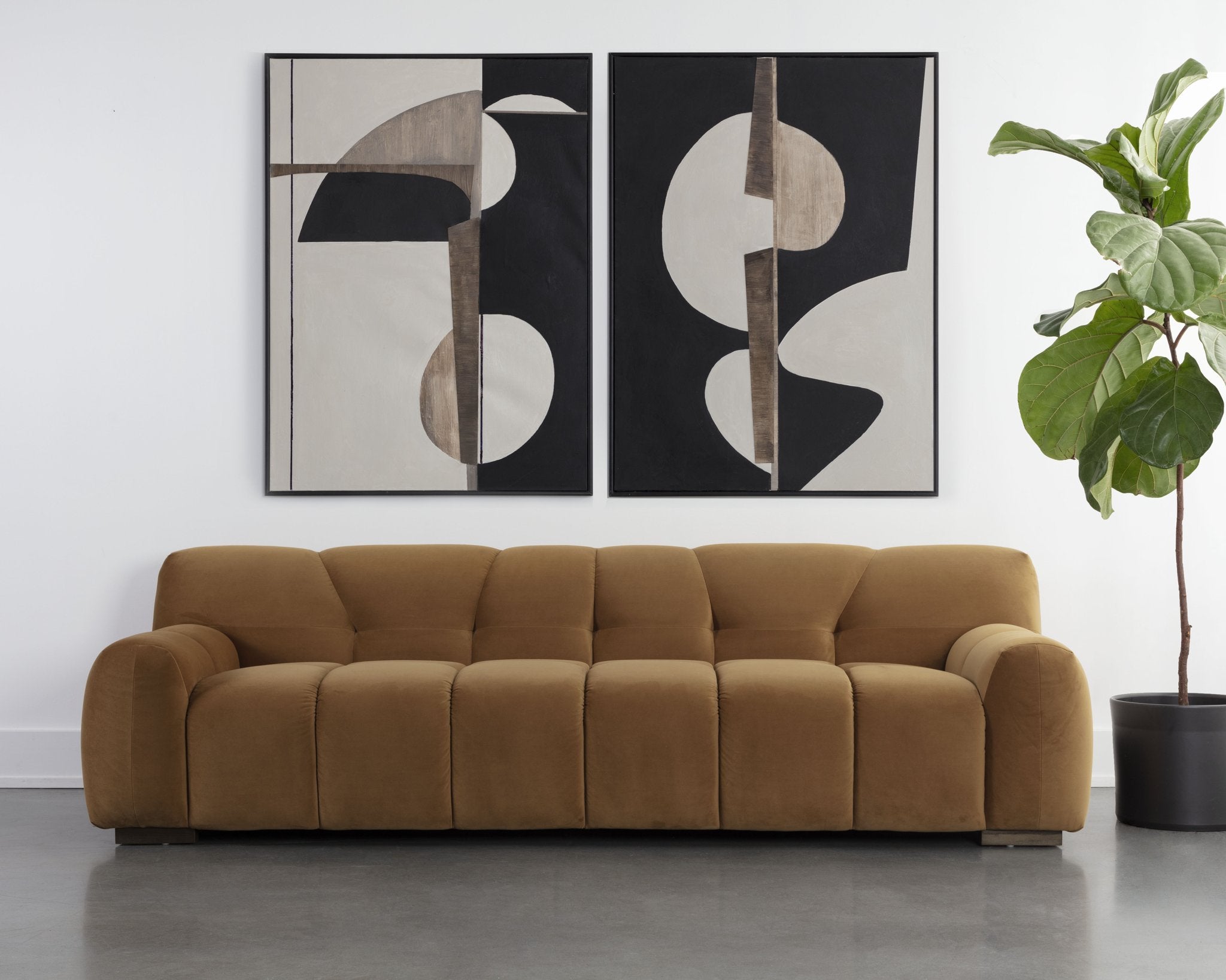 Sunpan Romy Sofa Meg Gold