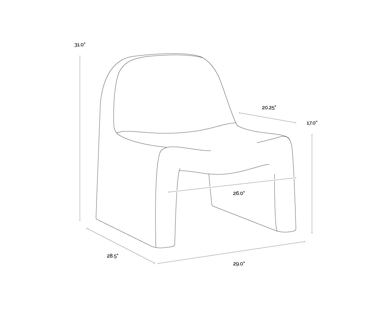 Sunpan Kessel Lounge Chair