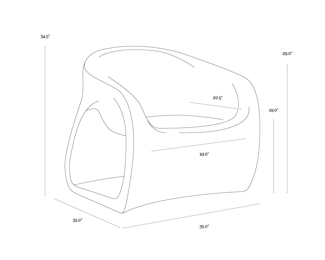 Sunpan Orson Lounge Chair