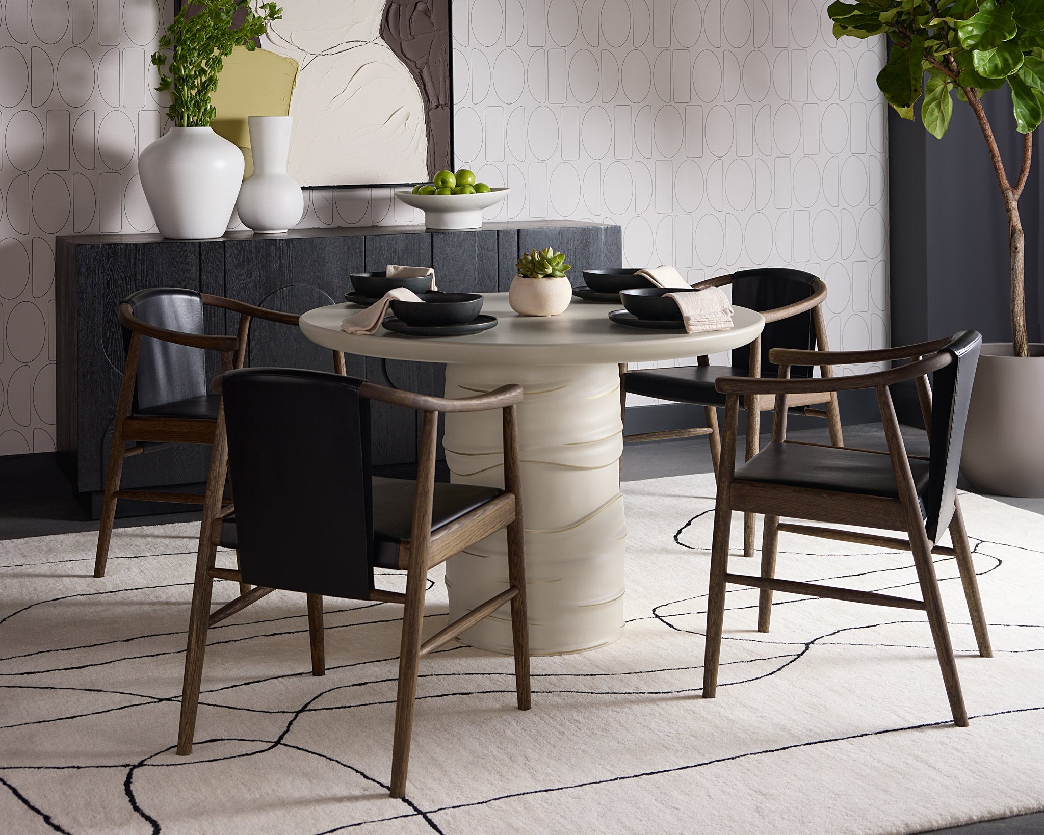 Sunpan Alanya Dining Table Round 44"
