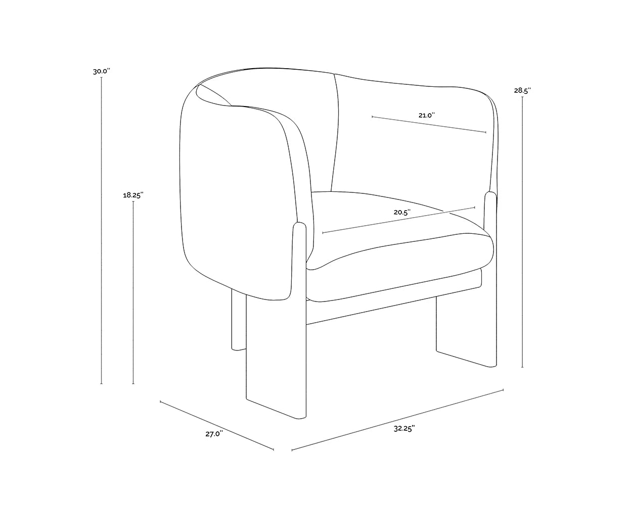 Sunpan Trine Lounge Chair