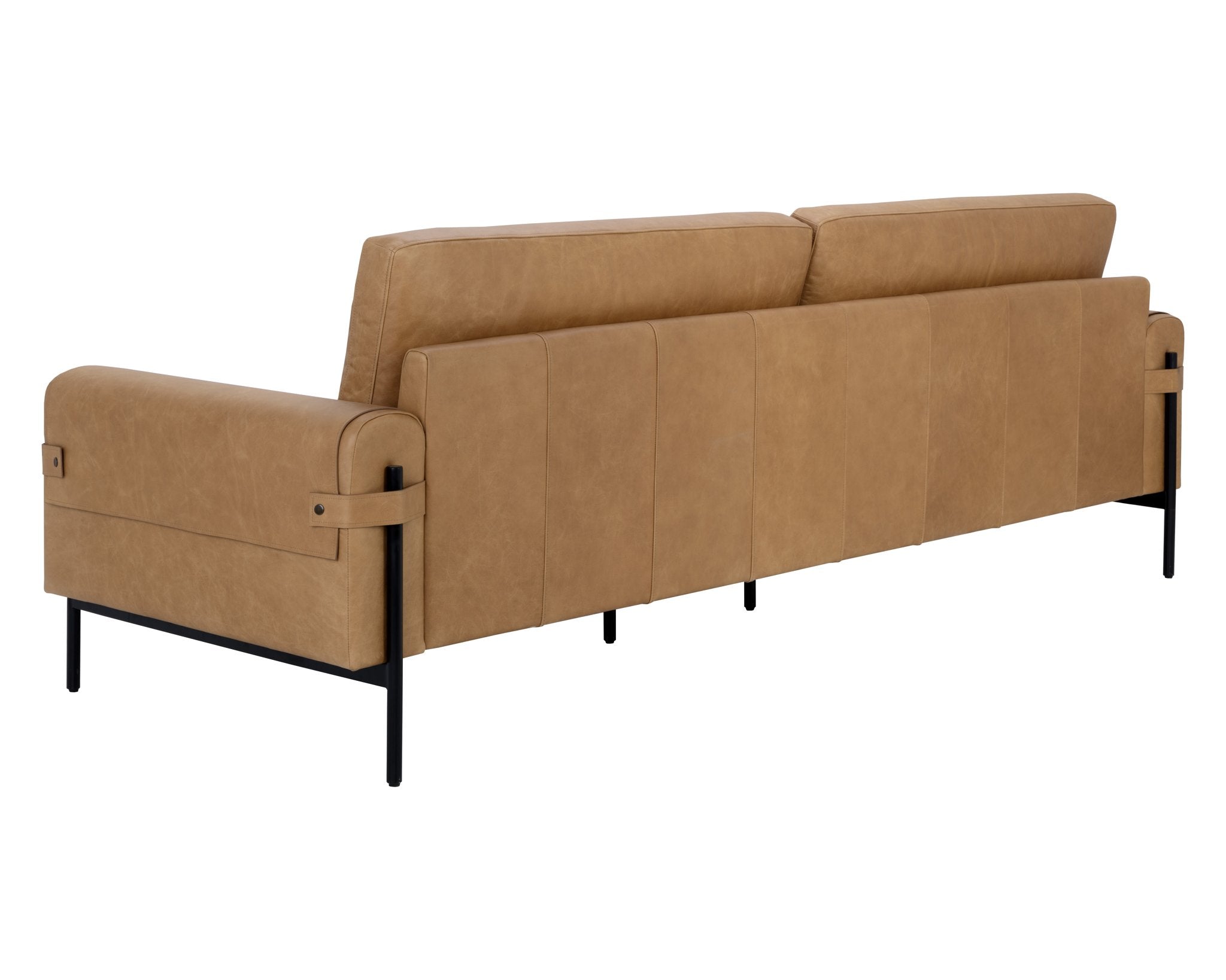Sunpan Camus Sofa Ludlow Sesame Leather