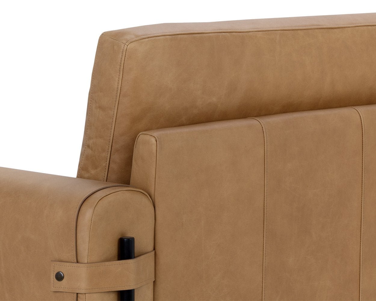 Sunpan Camus Sofa Ludlow Sesame Leather