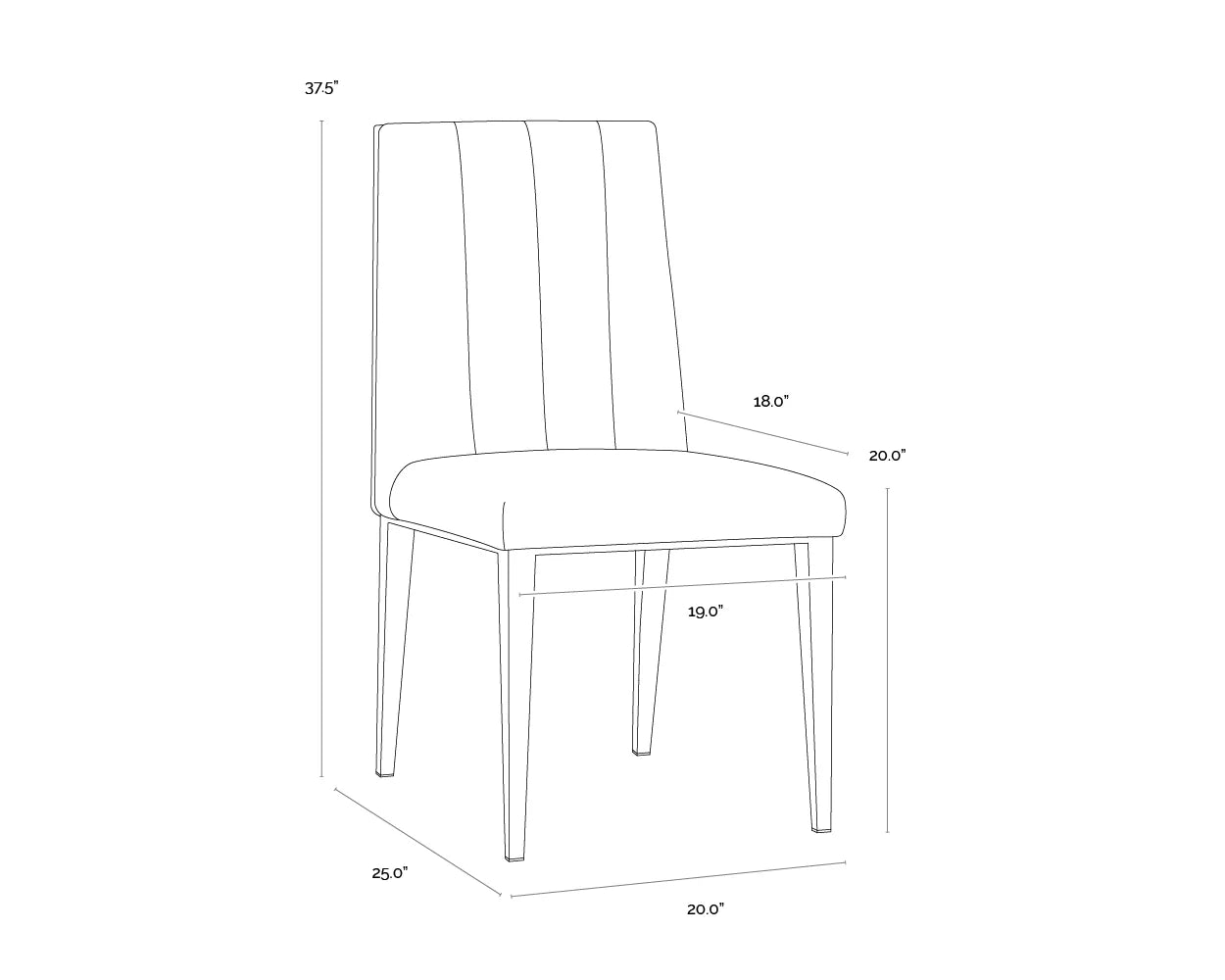 Sunpan Wilbur Dining Chair Set Of 2
