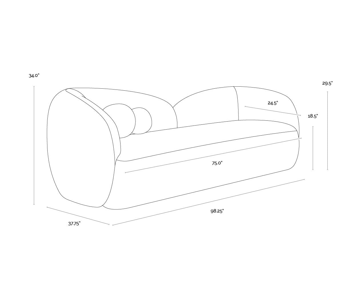 Sunpan Esme Sofa