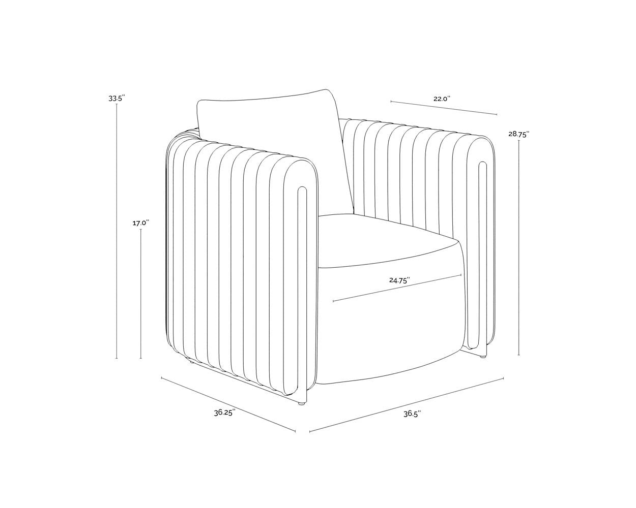 Sunpan Alix Lounge Chair