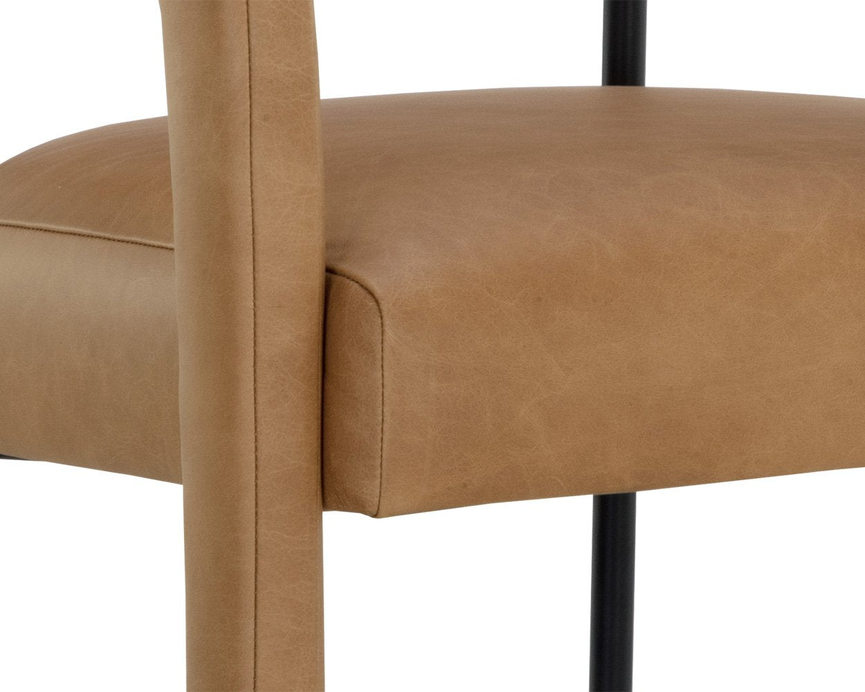 Sunpan Mavia Barstool Ludlow Sesame Leather