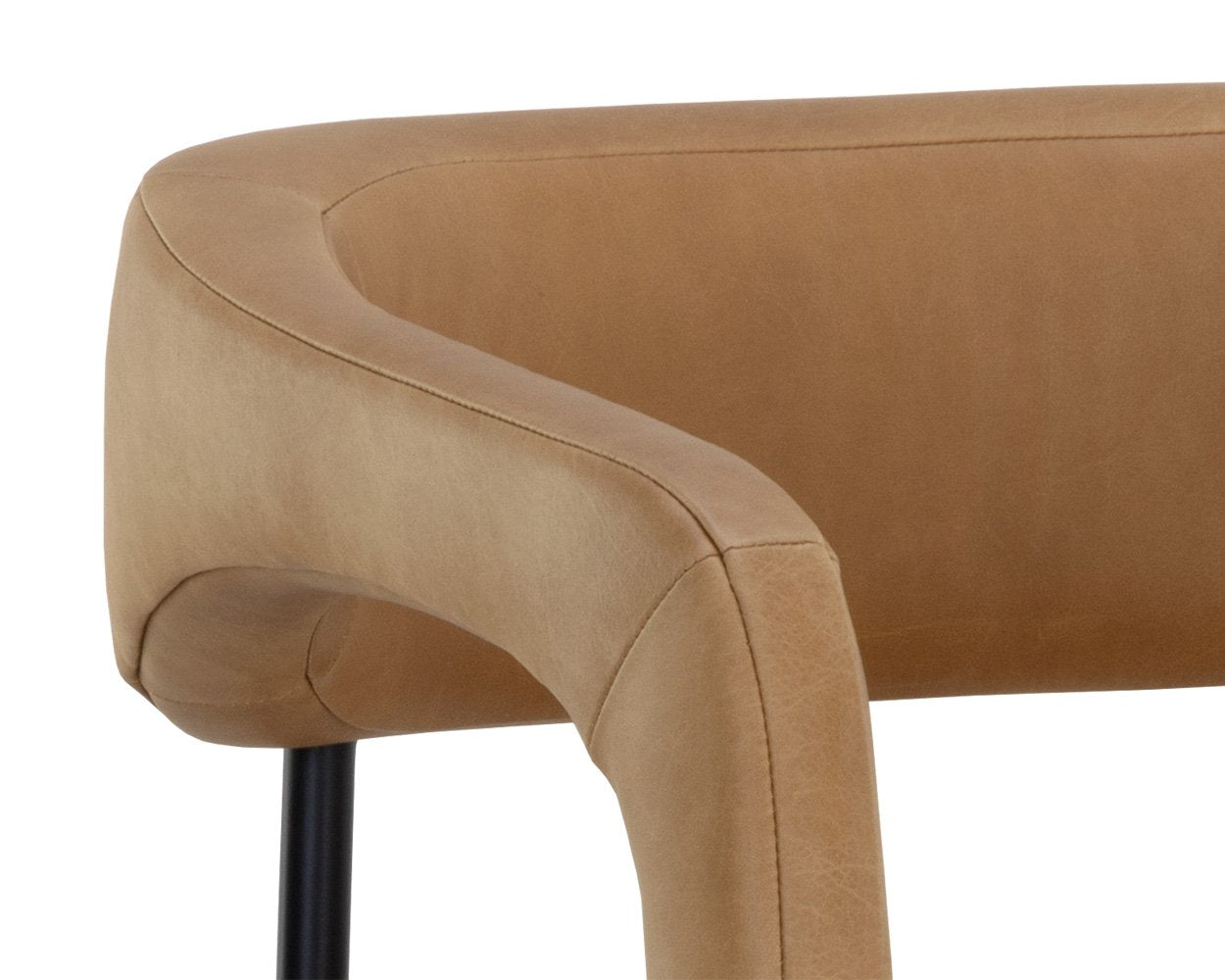 Sunpan Mavia Barstool Ludlow Sesame Leather