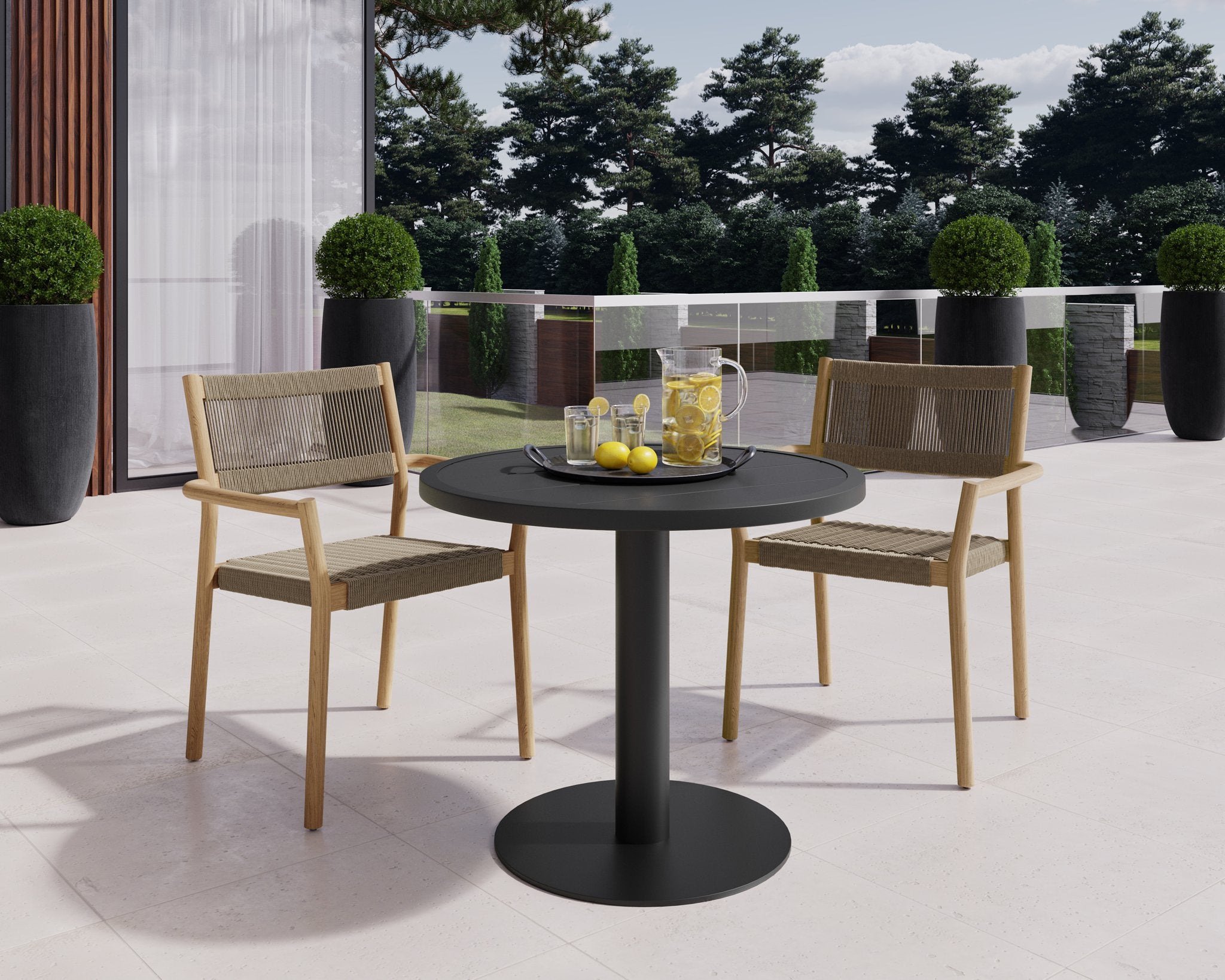 Sunpan Kavala Stackable Dining Armchair Set Of 2