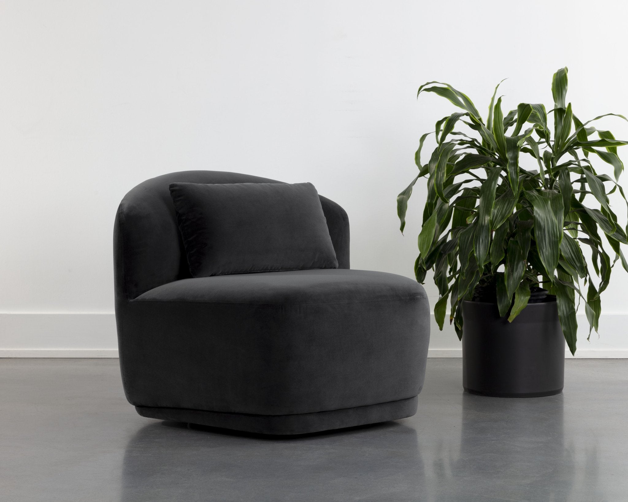 Sunpan Soraya Swivel Armless Chair