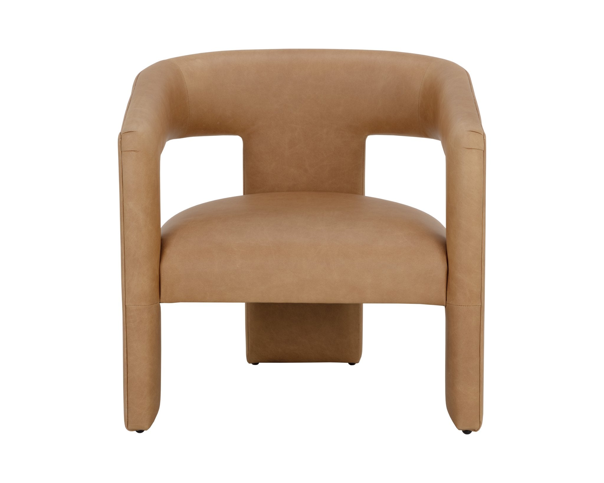 Sunpan Cobourg Lounge Chair Ludlow Sesame Leather